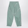 Attico Sage Green Trousers With Zip