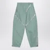 Attico Sage Green Trousers With Zip