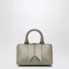 Attico Mini Friday Bag Top Handle Textured Finish In Gray