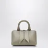 Attico Mini Friday Bag Top Handle Textured Finish In Gray
