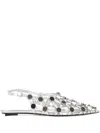 Attico The  Sandals In Silver