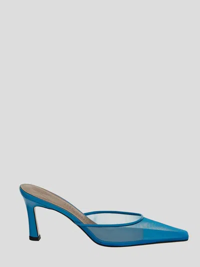 Attico The  Sandals In Turquoise