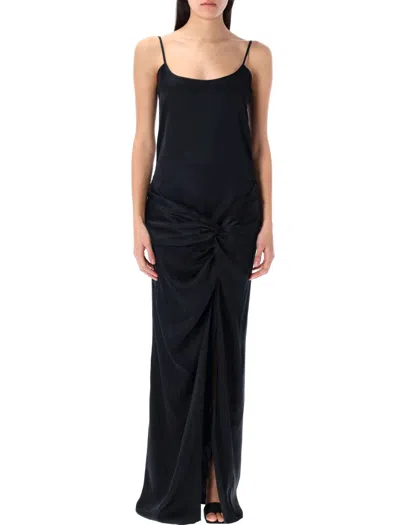 ATTICO THE ATTICO SATIN LONG DRESS