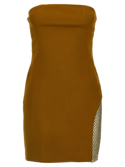 ATTICO THE ATTICO SEQUIN INSERT DRESS
