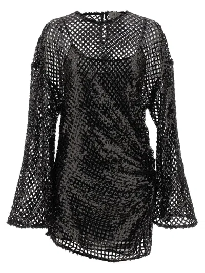 ATTICO THE ATTICO SEQUIN MESH DRESS