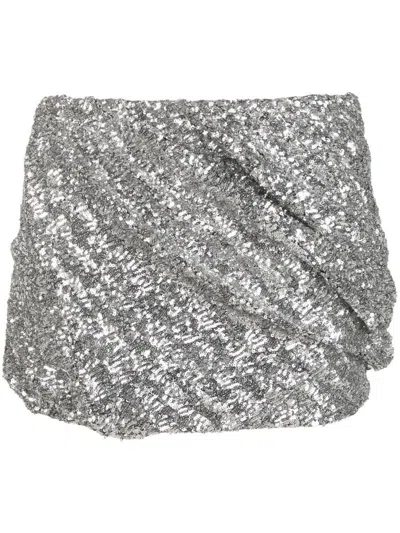ATTICO THE ATTICO SEQUIN MINI SKIRT