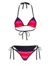 Attico Gradient-effect Bikini In Purple