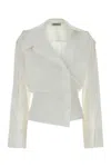 Attico Solid Buttoned Shirt In White