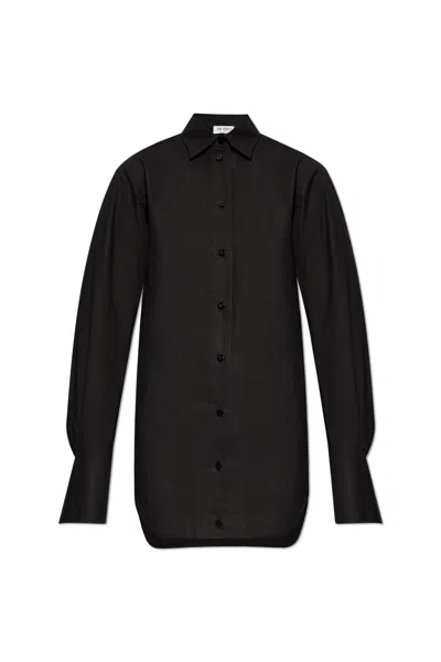 Attico Button-fastening Shirtdress In Black