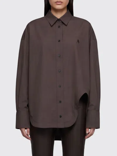 Attico The  Shirt Woman In Brown