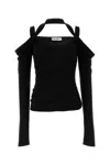 Attico Top In Crepe Nero Donna In Black