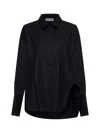 Attico Diana Oversize Shirt In Black