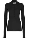 Attico Ribbed Sweater Sweaters And Cardigans In Black