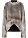 Attico Taupe Sweatshirt In Multicolor