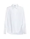 Attico Asymmetric Oversized Shirt In White