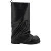 Attico Robin Layered Suede Knee Boots In Black