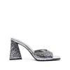 Attico Mini Devon Mules In Silver