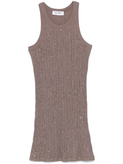 ATTICO THE ATTICO SHORT DRESS WITH DECORATION