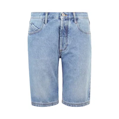 Pre-owned Attico The  Short Pant 'sky Blue' | Women's Size 28
