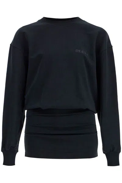 Attico The  Short Sweatdress In Black