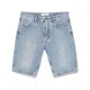 Attico Denim Sky Blue Bermuda Shorts In Blue