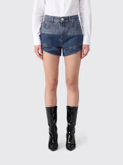 Attico The  Shorts Woman Color Blue