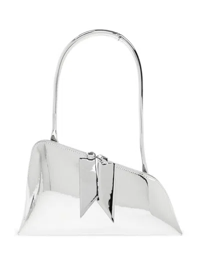 Attico Shoulder Bag 'sunrise' In Silver