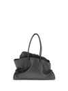 Attico La Passeggiata Shoulder Bag In Black