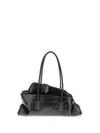 Attico Small La Passeggiata Shoulder Bag In Black
