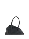 Attico La Passeggiata Small Shoulder Bag In Black