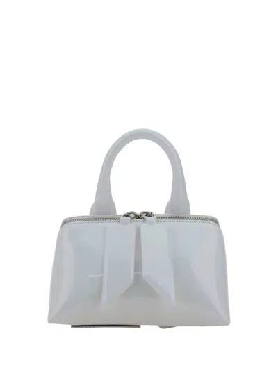 Attico The  Shoulder Bags In Holographic White