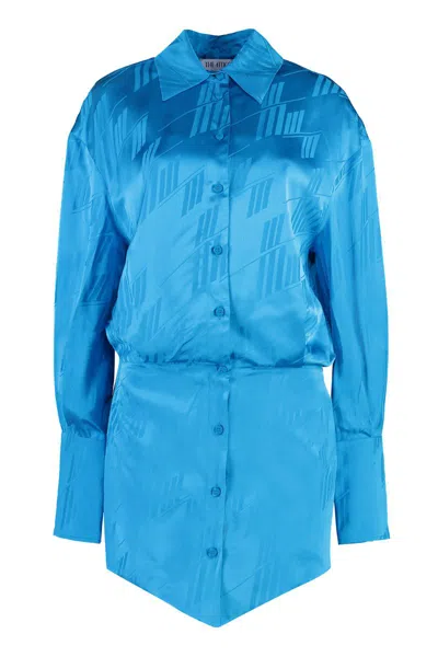 ATTICO THE ATTICO SILVYE VISCOSE SHIRTDRESS