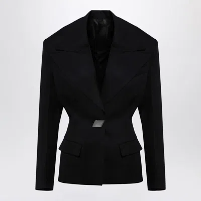 ATTICO THE ATTICO SINGLE-BREASTED JACKET WITH EPAULETTES