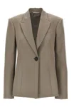 Attico Single-breasted Wool Blazer With Back Vent