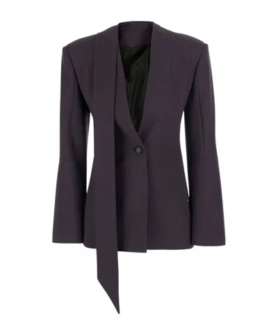 ATTICO THE ATTICO SINGLE-BREASTED RIBBON BLAZER