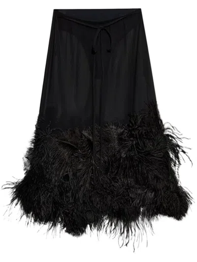 Attico The  Skirt In Black