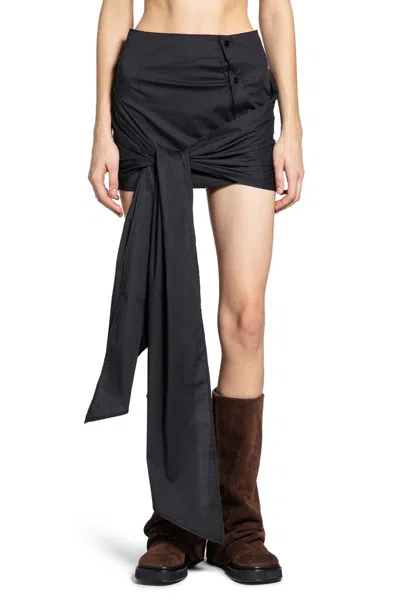 Attico The  Skirts In Black