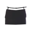 Attico Miniskirt In Black