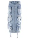 Attico The  Skirts In Blue