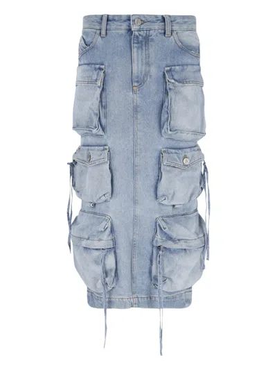 Attico The  Skirts In Blue