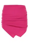 Attico Tyrian Purple Stretch Polyester Mini Skirt In Purple