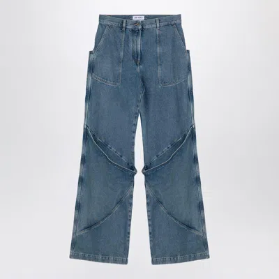 ATTICO THE ATTICO SKY BAGGY JEANS WITH LARGE POCKETS
