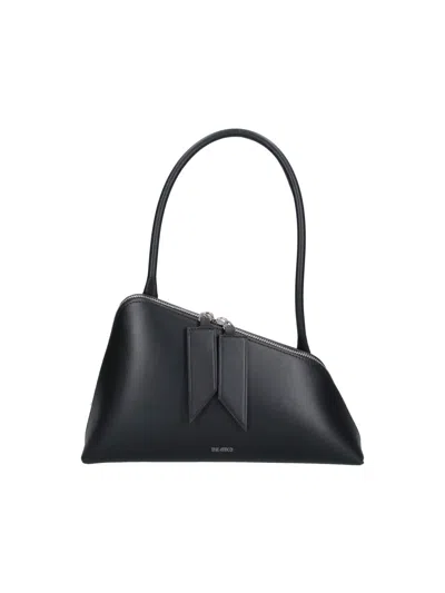 Attico The  Sleek Structured Shoulder Bag In Black
