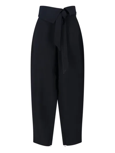 Attico The  Sleek Tailored Trousers With Soft Lining In Black