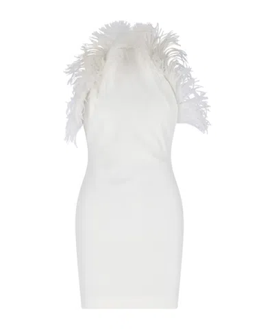 Attico The  Sleeveless Mini Dress In White