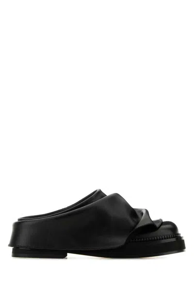 Attico The  Slippers In Black