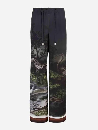 Attico The  Smoke Silk Pants