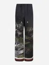 Attico Elastic Waistband Casual Pants In Multicolor