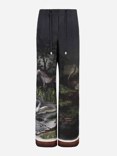 ATTICO THE ATTICO SMOKE SILK PANTS