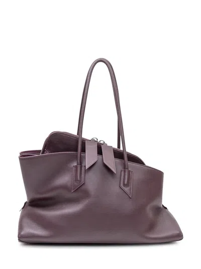 Attico The  Soft Shopper Bag With Double Handle In Purple